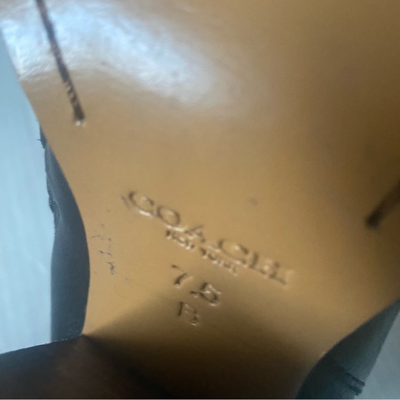 Coach black leather ankle bootie size 7.5 (SH11) - Picture 12 of 13